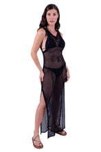 Load image into Gallery viewer, Despi long mesh dress black
