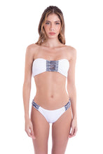 Load image into Gallery viewer, RIPPED BANDEAU REVERSIBLE - INDIGO CUT-OUT
