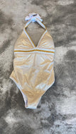 Double face gold/white one piece