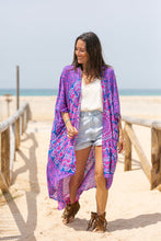 Load image into Gallery viewer, kimono Ibiza blue/pink
