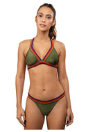 Despi crochet reversible militar/white